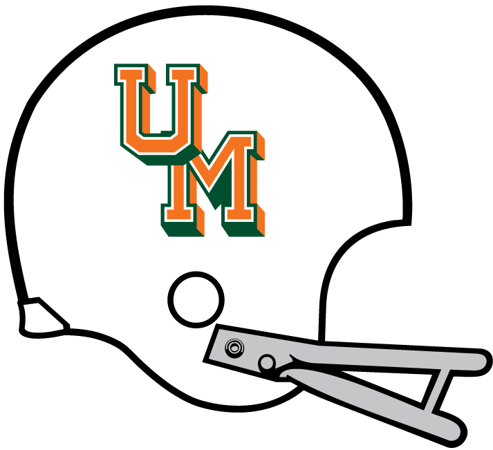 Miami Hurricanes 1970 Helmet Logo diy iron on heat transfer